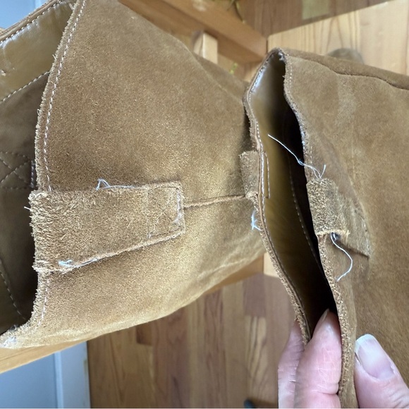 Crown Vintage Tan Suede Heeled Cowgirl Boots - Picture 12 of 16